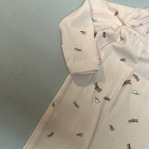 Carter's LIKE NEW Pink Nightgown Pajamas with Dragonfly Print - Picture 3 of 5